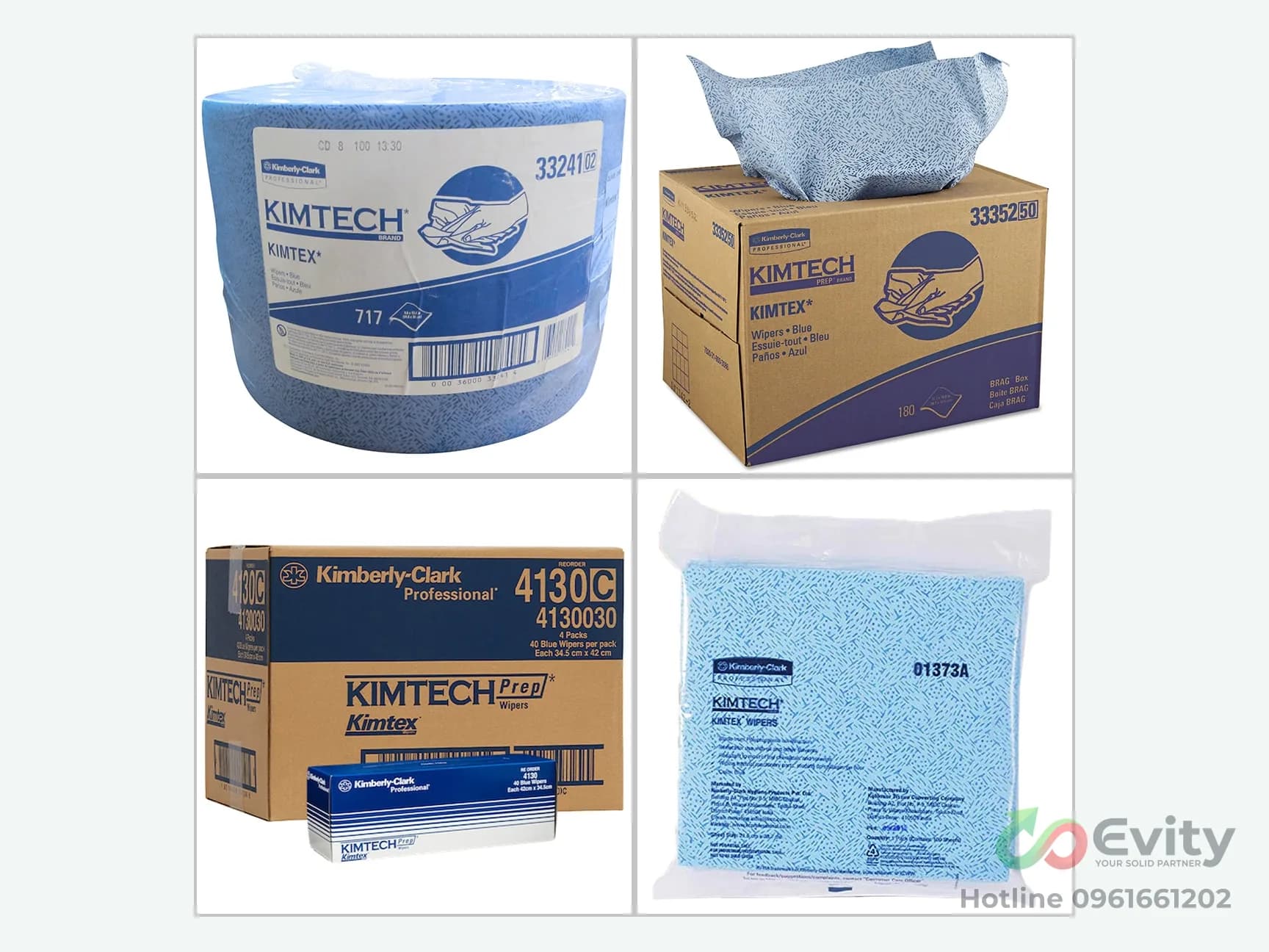 Giấy Lau Dầu Mỡ Kimtech Dạng Cuộn Và Miếng Không Bụi