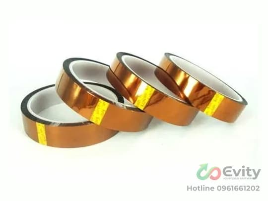 Băng dính chịu nhiệt 200–260°C cách điện, không để lại keo – ảnh 1