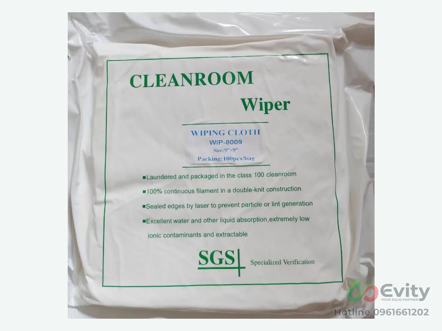 Khăn Lau Phòng Sạch 8009 Chống Tĩnh Điện Chống Trầy Xước