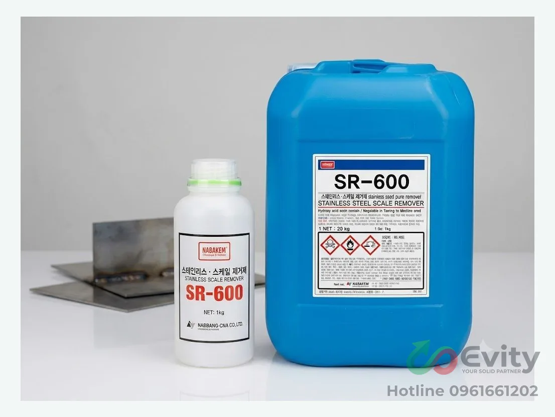 Hóa chất tẩy gỉ inox dạng bột nhão Nabakem SR-600 (1kg / 20kg)