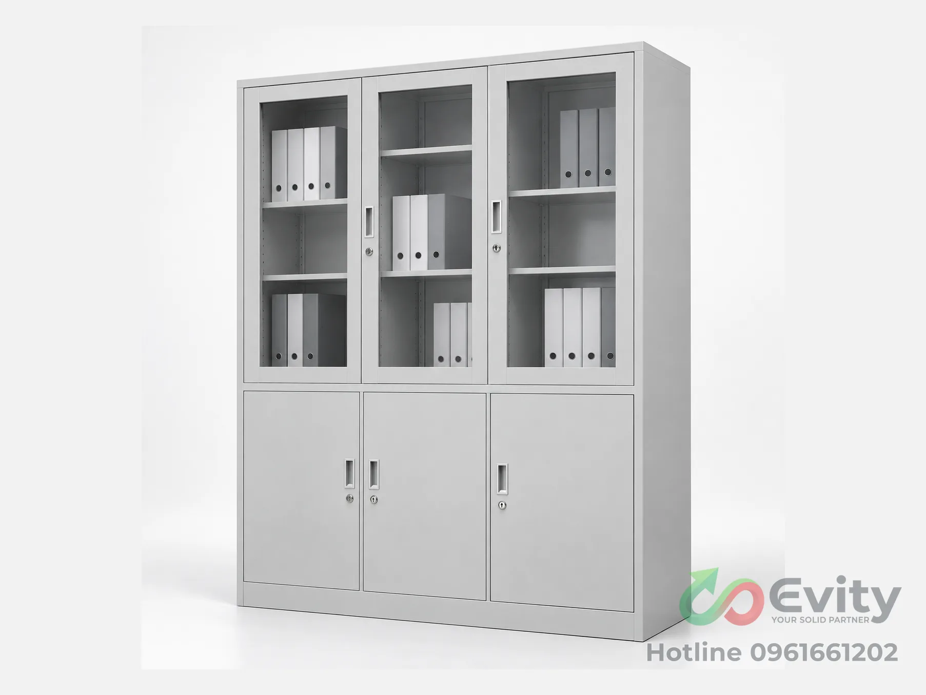 Tủ hồ sơ văn phòng 2–4 ngăn kéo trượt, có khóa an toàn – ảnh 3