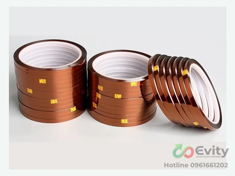 Băng dính chịu nhiệt 200–260°C cách điện, không để lại keo