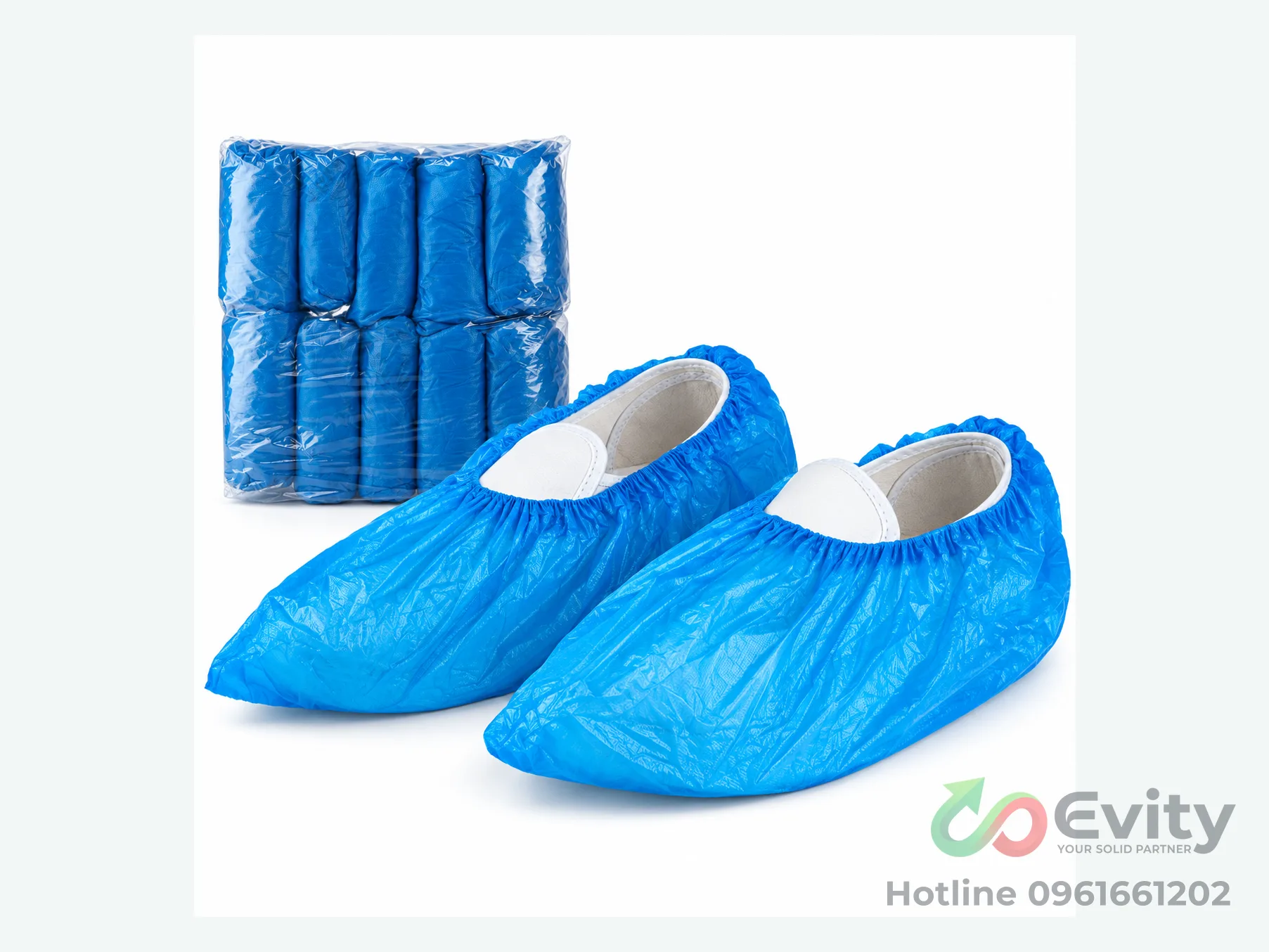 Bọc giày nilon dùng 1 lần ngăn bụi cho phòng sạch, bệnh viện