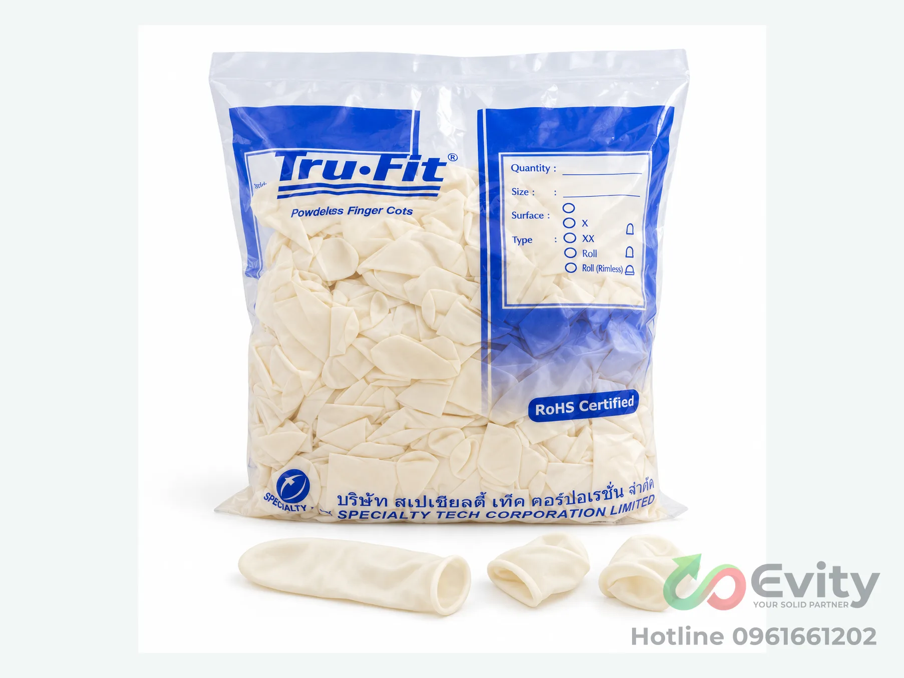Bao ngón tay Trufit chống tĩnh điện nhập khẩu Thái Lan