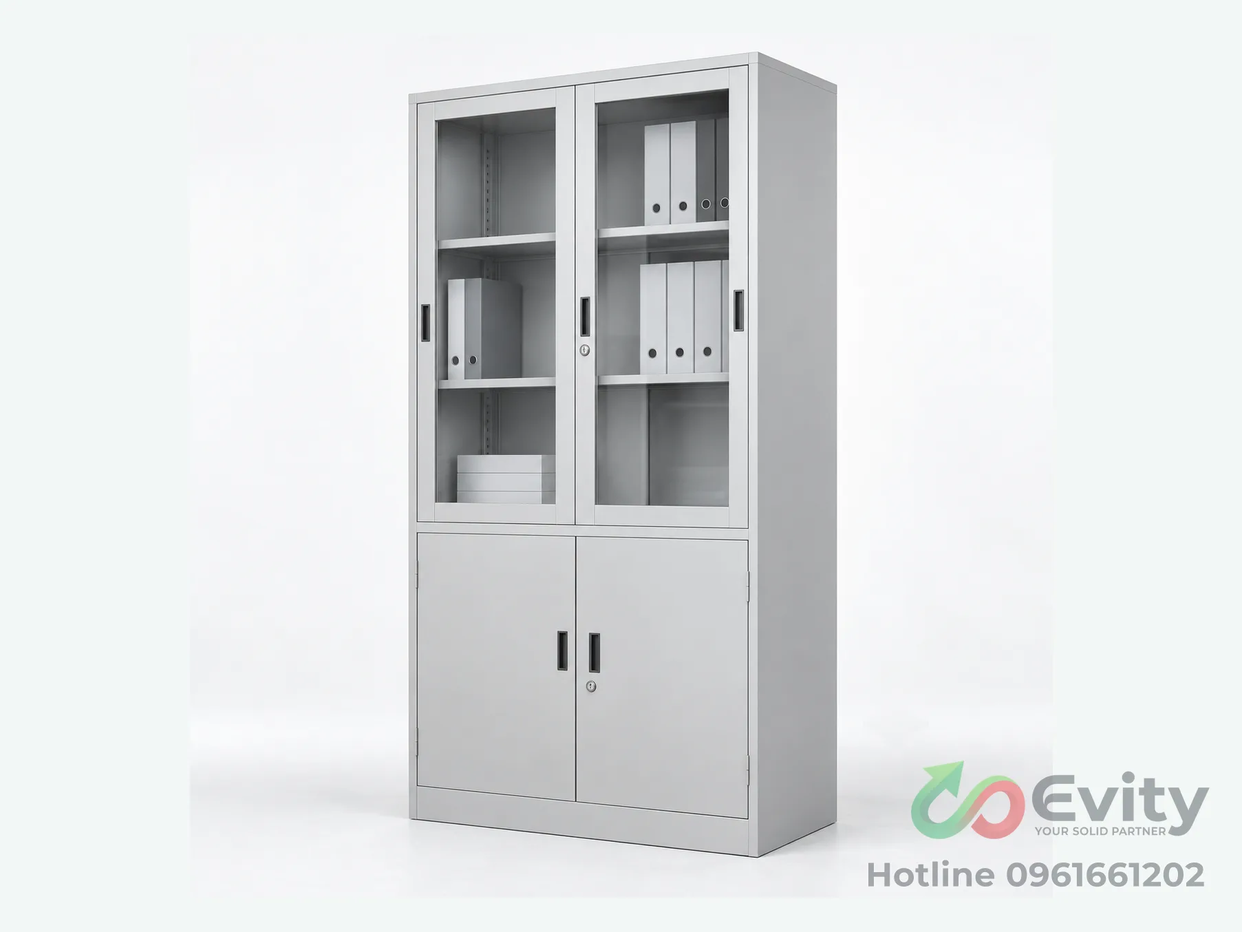 Tủ hồ sơ văn phòng 2–4 ngăn kéo trượt, có khóa an toàn