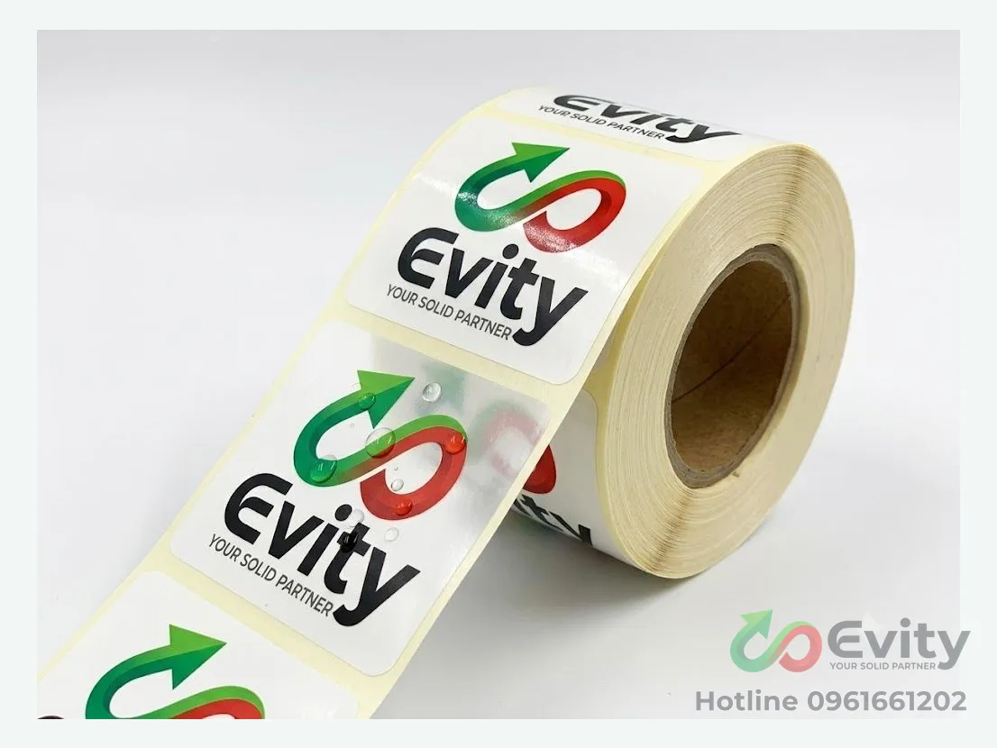 Decal trong suốt chống thấm nước, tăng nhận diện thương hiệu