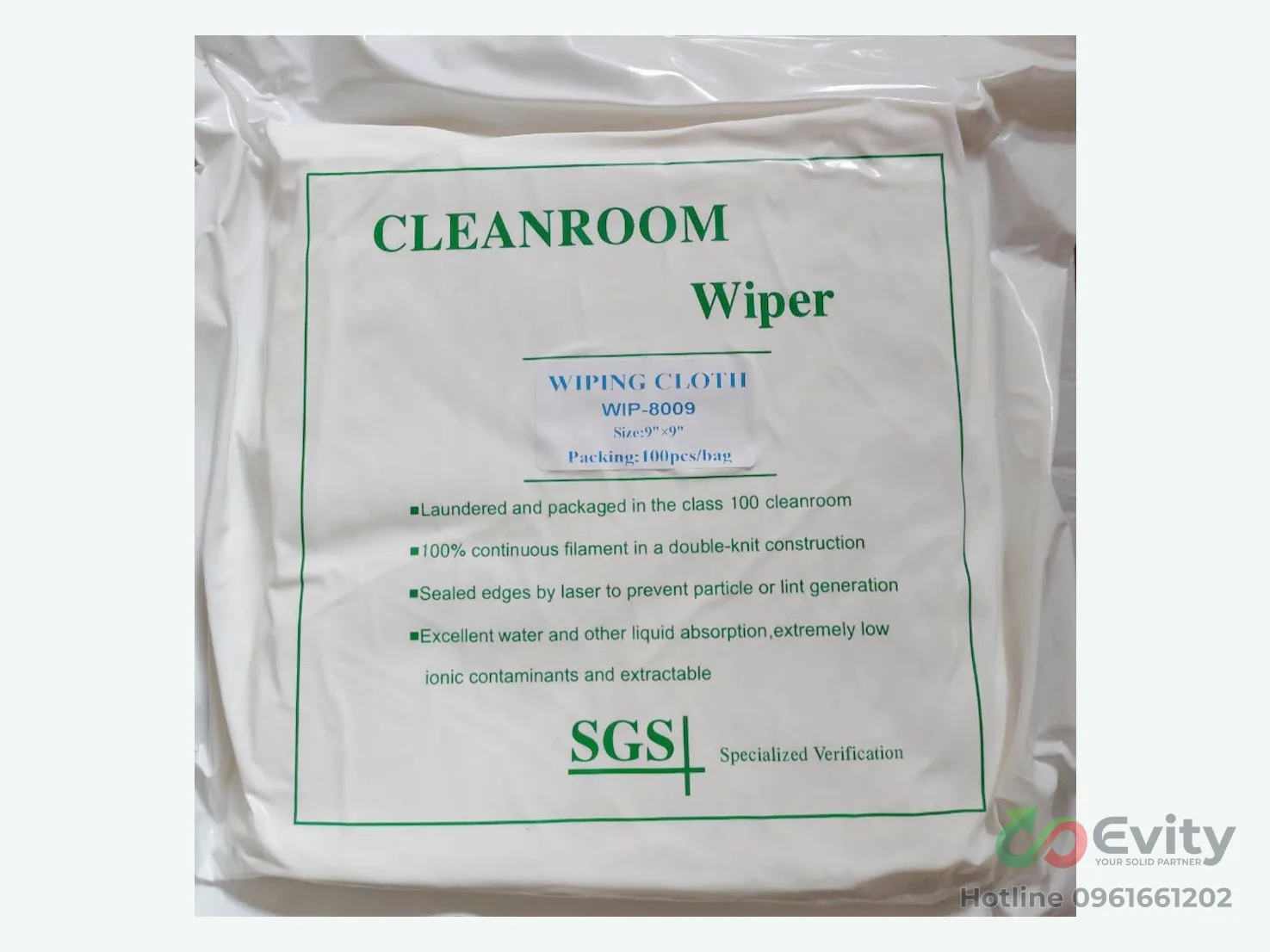 Khăn Lau Phòng Sạch 8009 Chống Tĩnh Điện Chống Trầy Xước